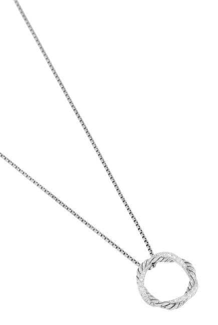 Petite Infinity Necklace with Pavé Diamonds
